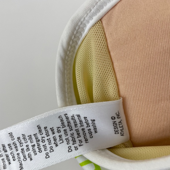 Athleta Truckee Tri Ready to Run Tankini Top White Paisley Women's Size S - Picture 9 of 9